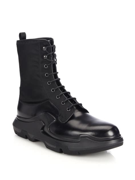 vintage prada boots men lace|black Prada boots.